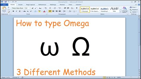 shortcut for omega symbol.